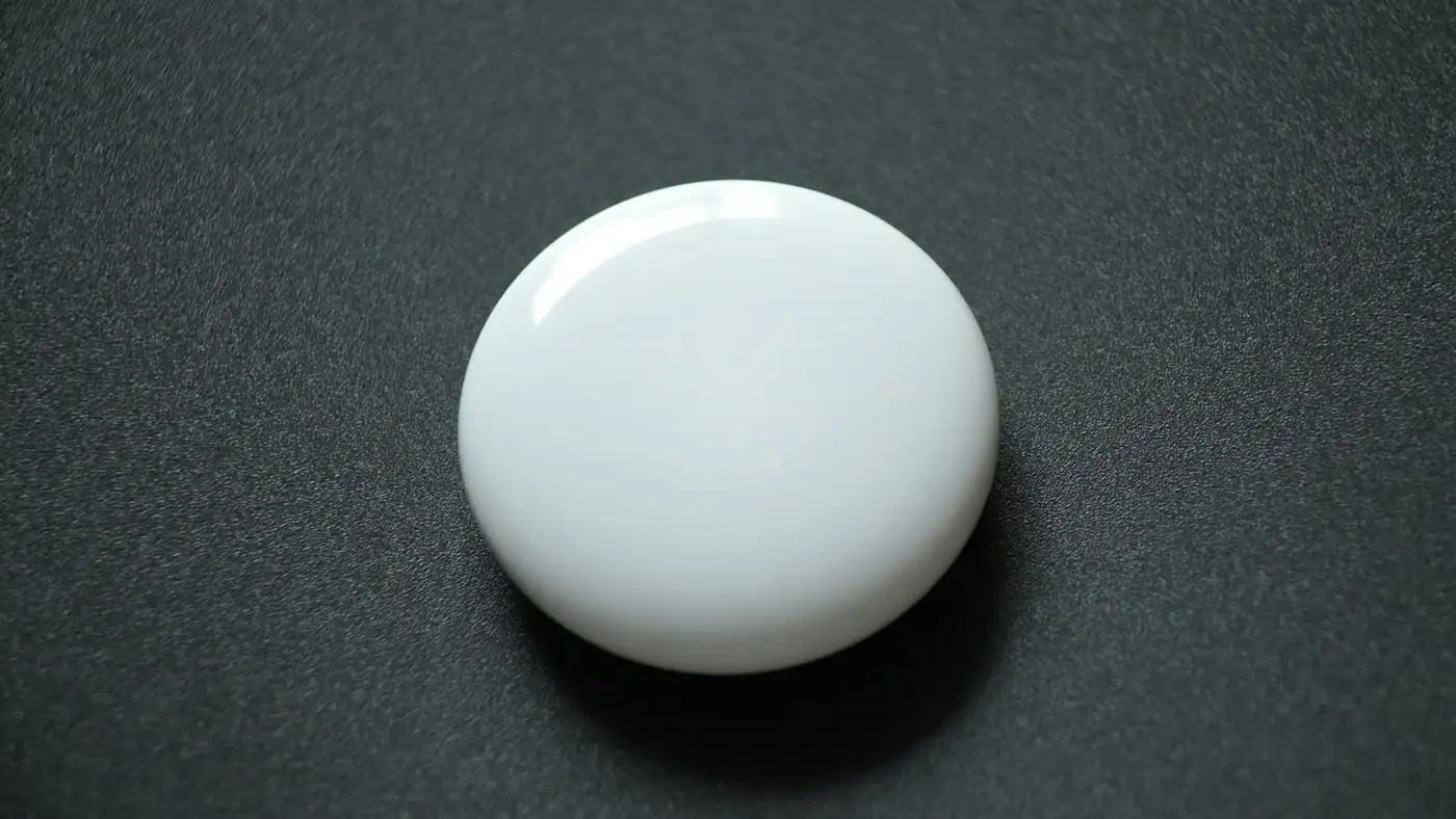 White egg on black textile